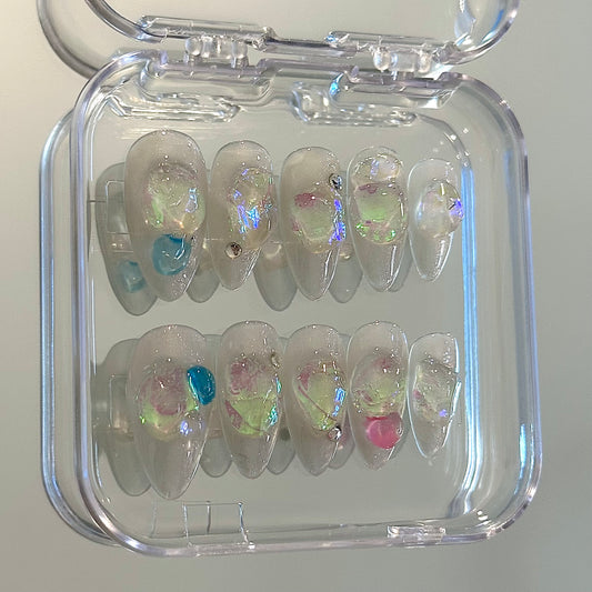 GLASS MARBLE SET